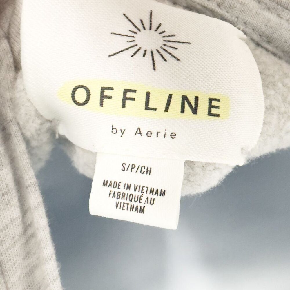 Aerie Offline Real Me Lounge Hoodie Fleece Oversized Small Pullover Sweatshirt - Picture 6 of 7